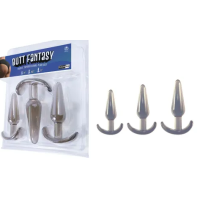 Butt Fantasy Triple Tapered Anal Plug Set - Black